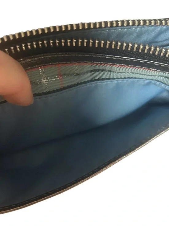 Coach Poppy Tartan Plaid Wristlet - Picture 6 of 6